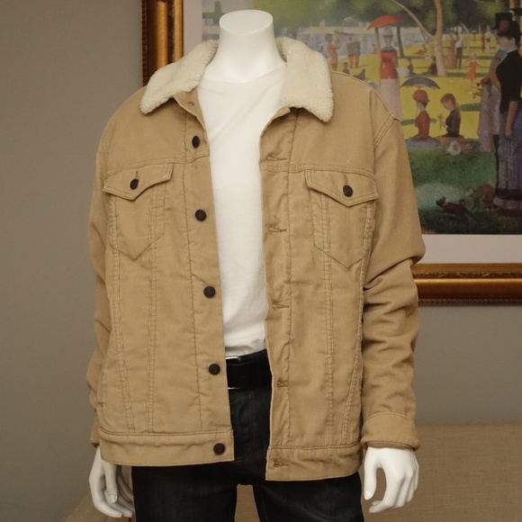 levi's chino corduroy sherpa trucker jacket